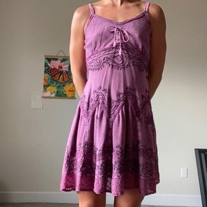 SAKKAS dress stonewashed embroidered